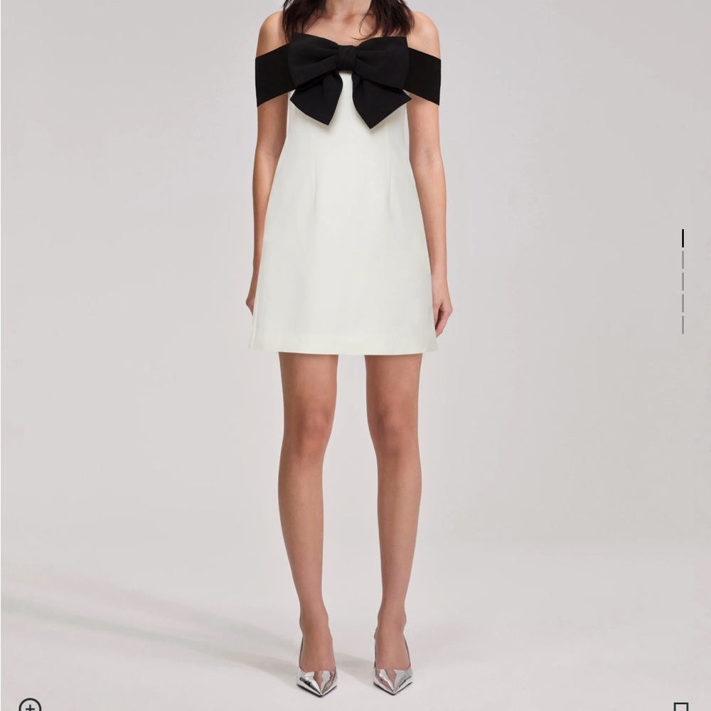 Self Portrait Off Shoulder Bow Dress - like new